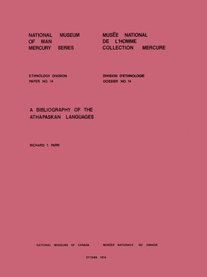 cover image of A Bibliography of the Athapaskan Languages